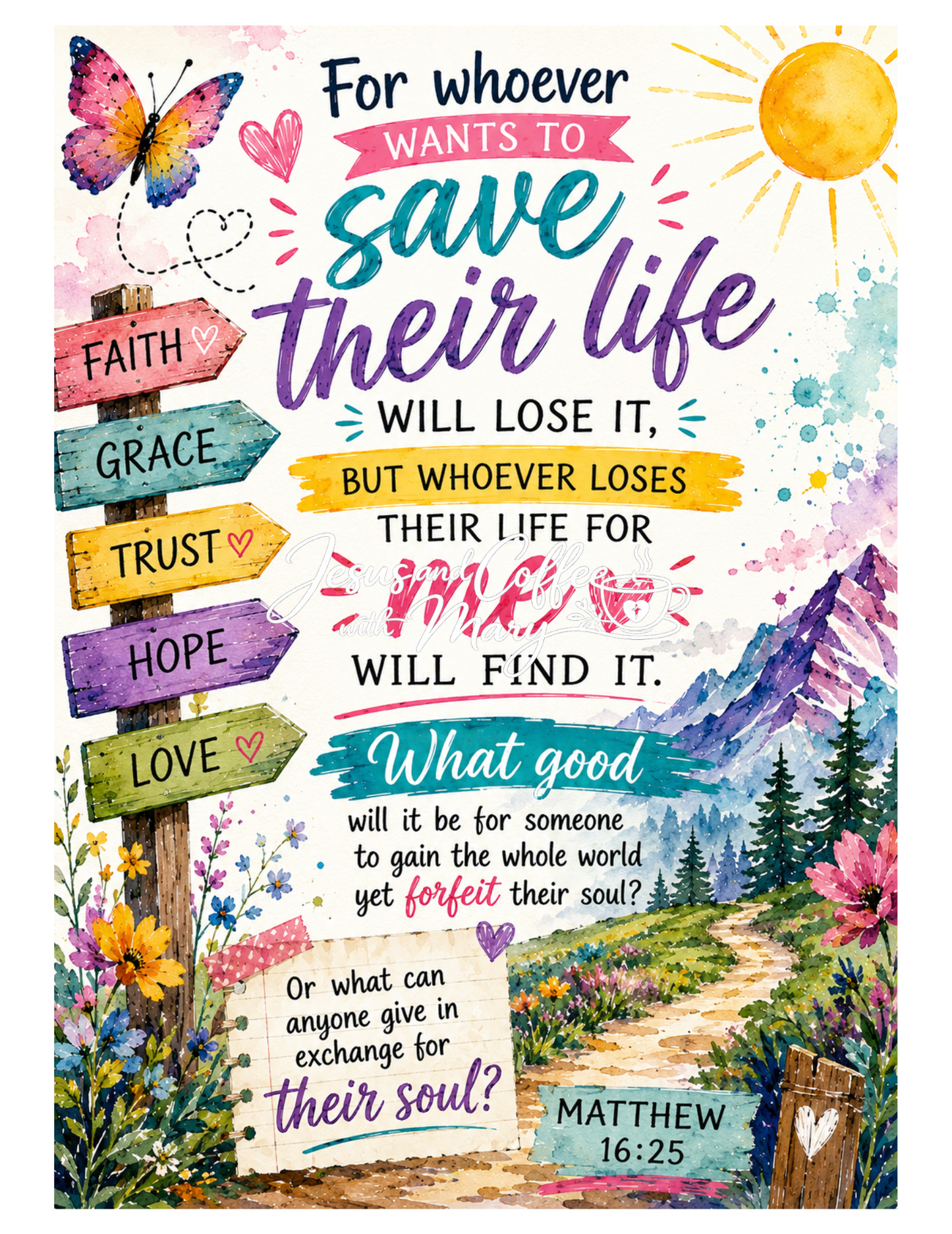 Beautiful Watercolor Bible Tip-Ins Set 1 | Printable Bible Journaling PDF