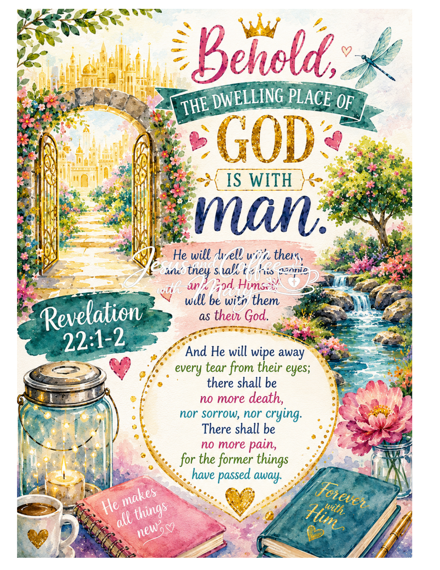 Beautiful Watercolor Bible Tip-Ins Set 2 | Printable Bible Journaling PDF