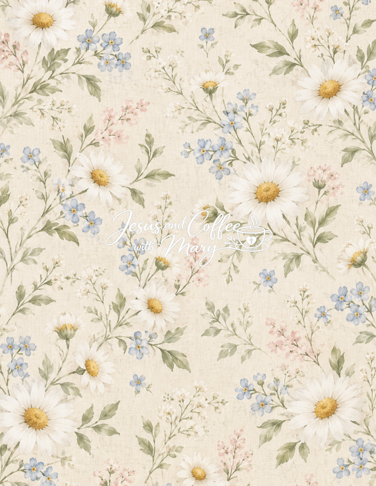 Daisy Printable Papers | 24 Bible Tip-In & Scrapbooking Pages
