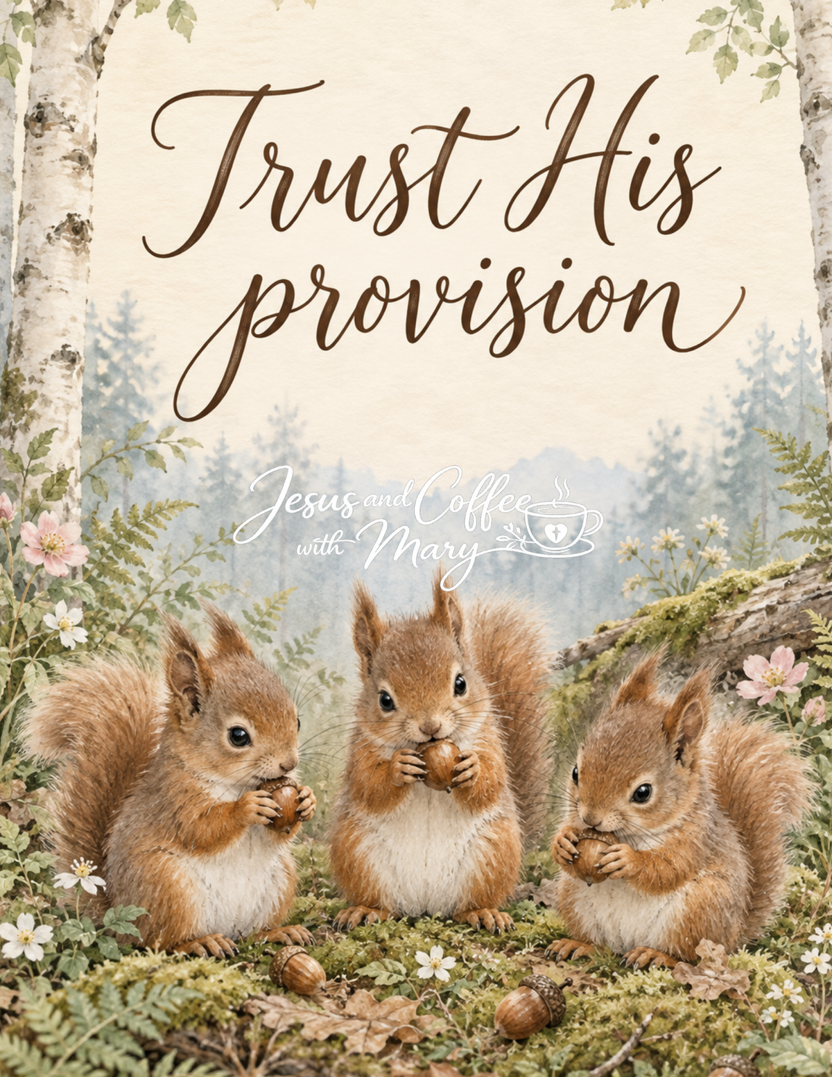 Woodland Baby Animal Printable Tip-In Set | 12 Watercolor Bible Journaling Tip-ins
