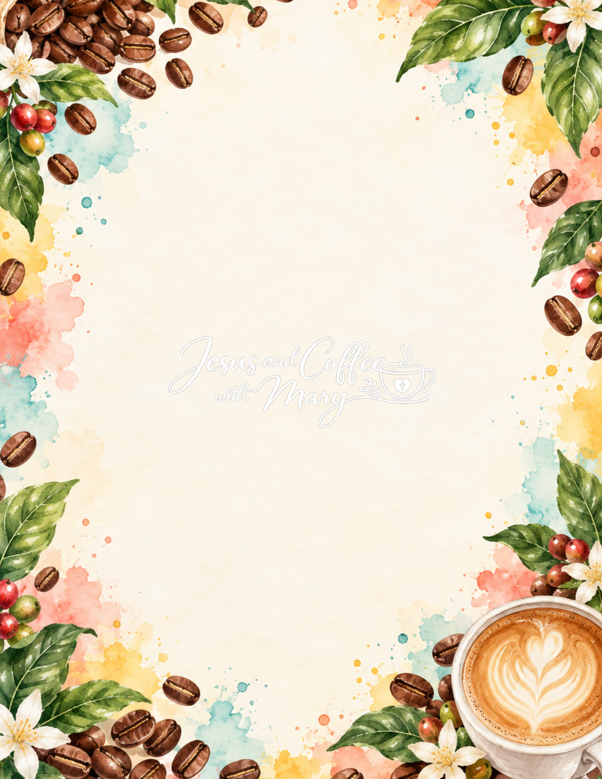 Bright & Modern Coffee Paper , Tags & Ephemera Set