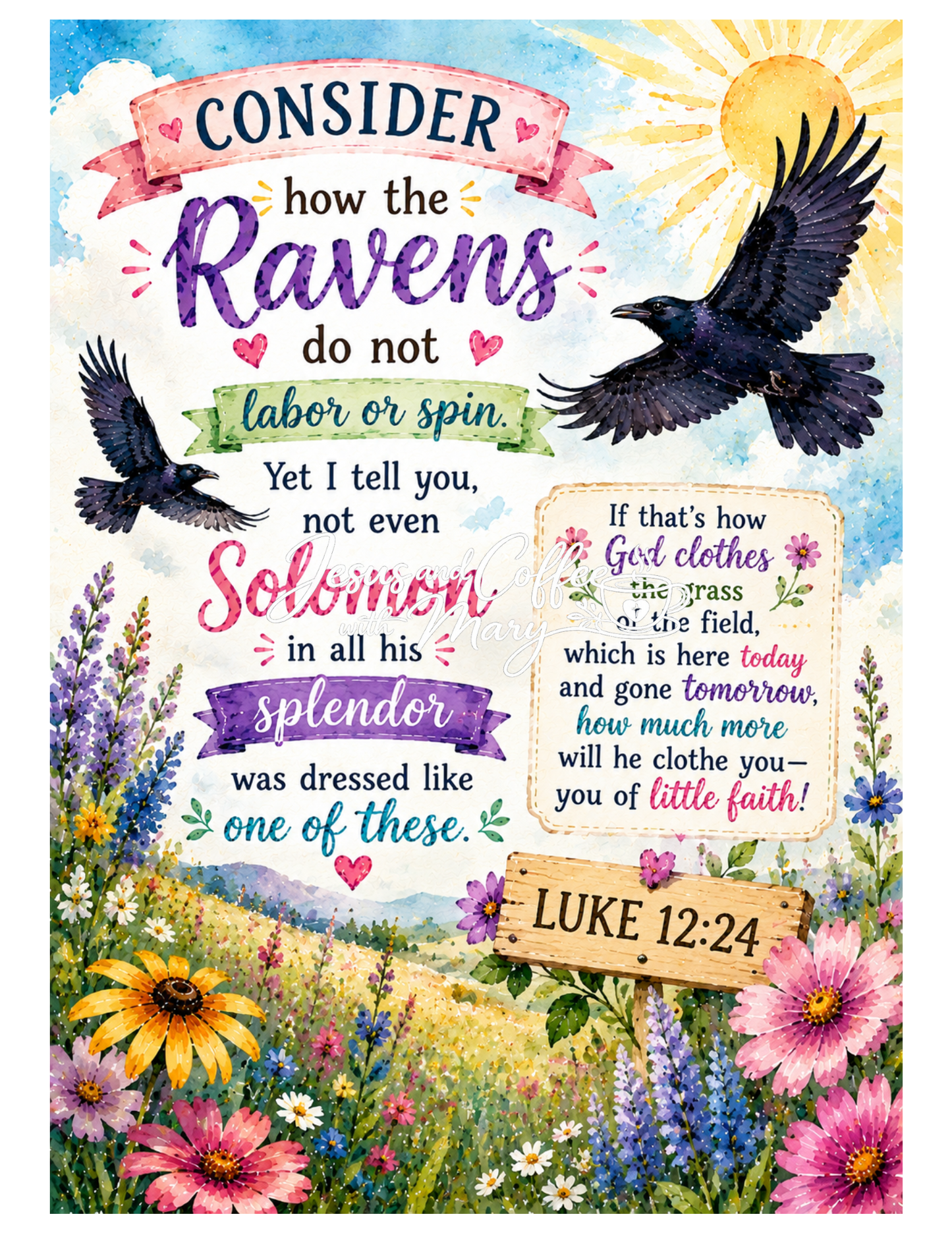 Beautiful Watercolor Bible Tip-Ins Set 2 | Printable Bible Journaling PDF