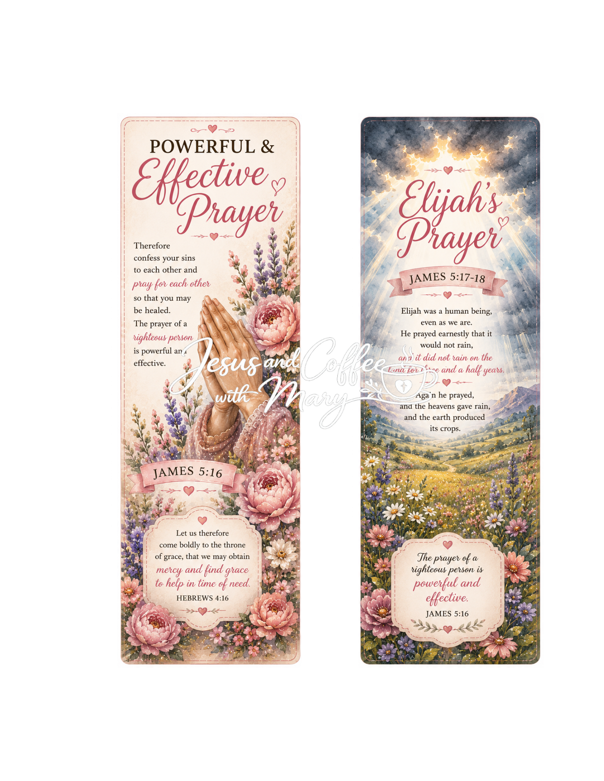 Book of James Bible Journaling Printable Set | Scripture Tip-Ins, Ephemera & Faith-Based Printables