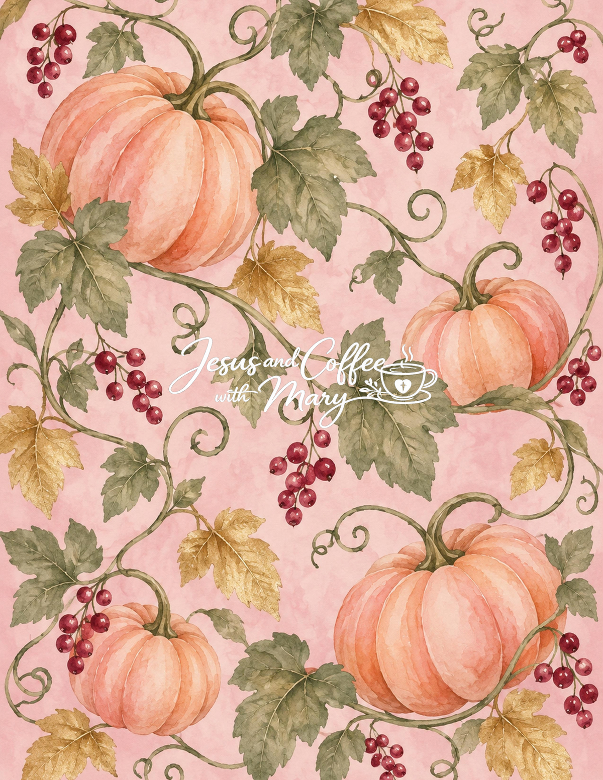 Autumn Printable Paper, Tags & Ephemera | Pumpkin Fall Digital Download