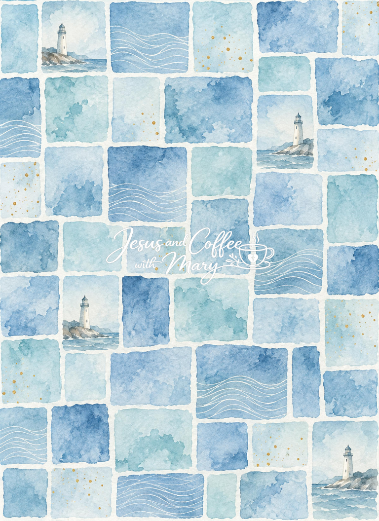 Lighthouse & Water Printable Papers, Tags & Ephemera