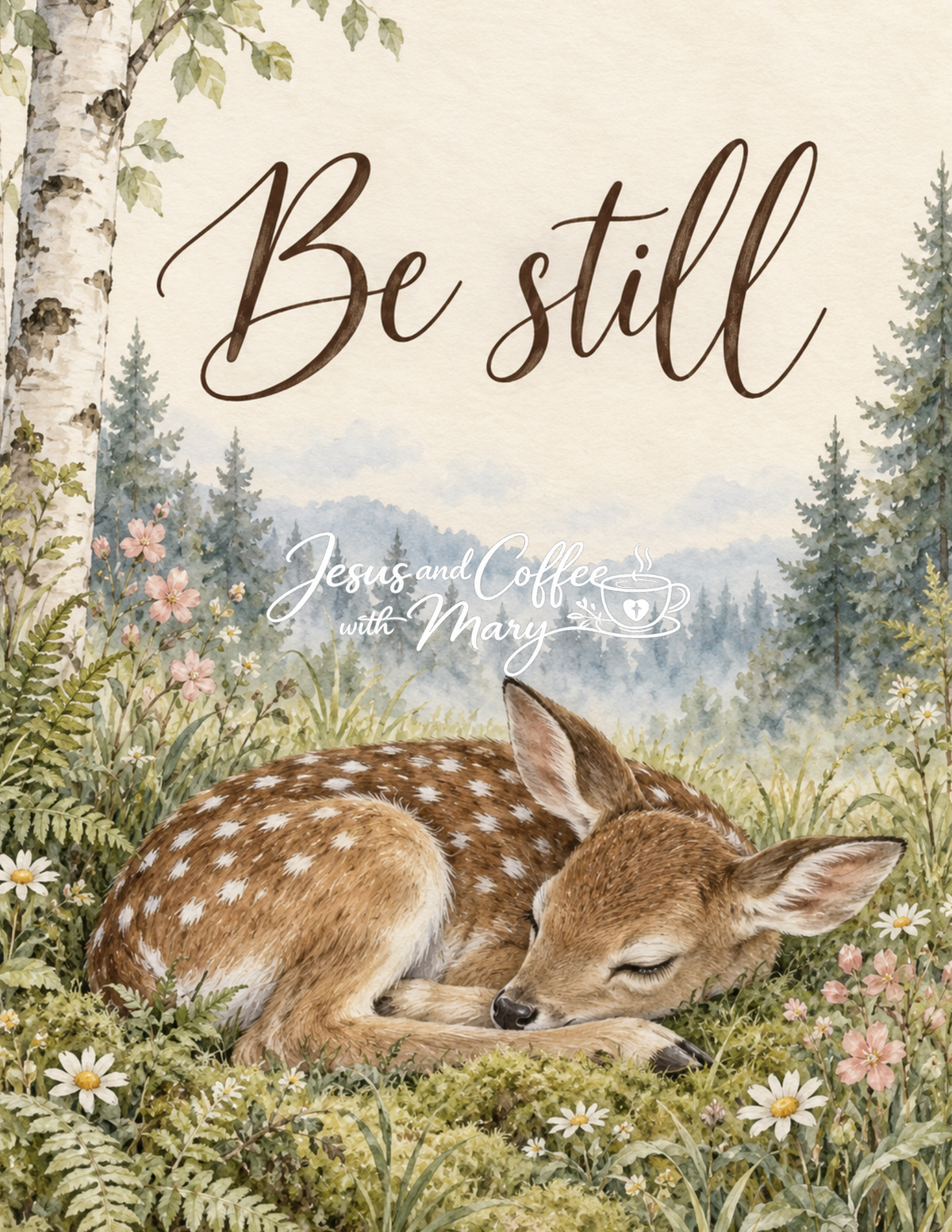 Woodland Baby Animal Printable Tip-In Set | 12 Watercolor Bible Journaling Tip-ins