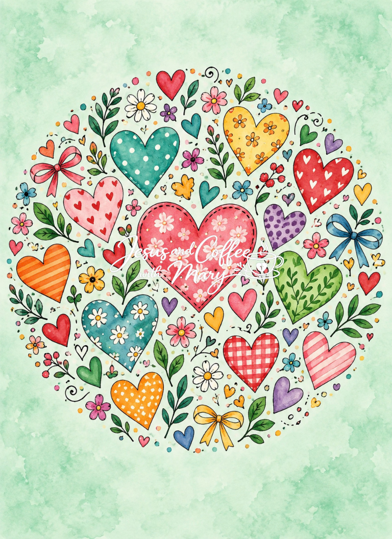 Whimsical Hearts Printable Papers, Tags & Ephemera Set
