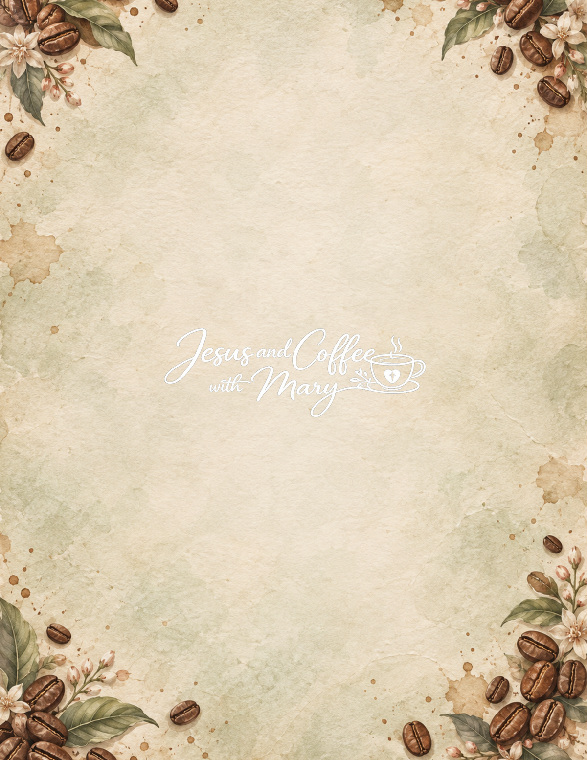 Vintage Coffee & Faith Printable Paper, Tags & Ephemera Set