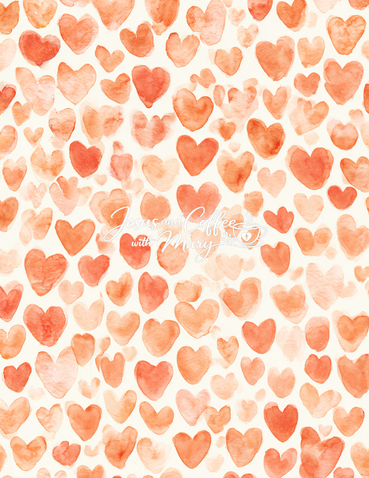 Watercolor Hearts Mega Paper Pack – 44 Printable Digital Papers
