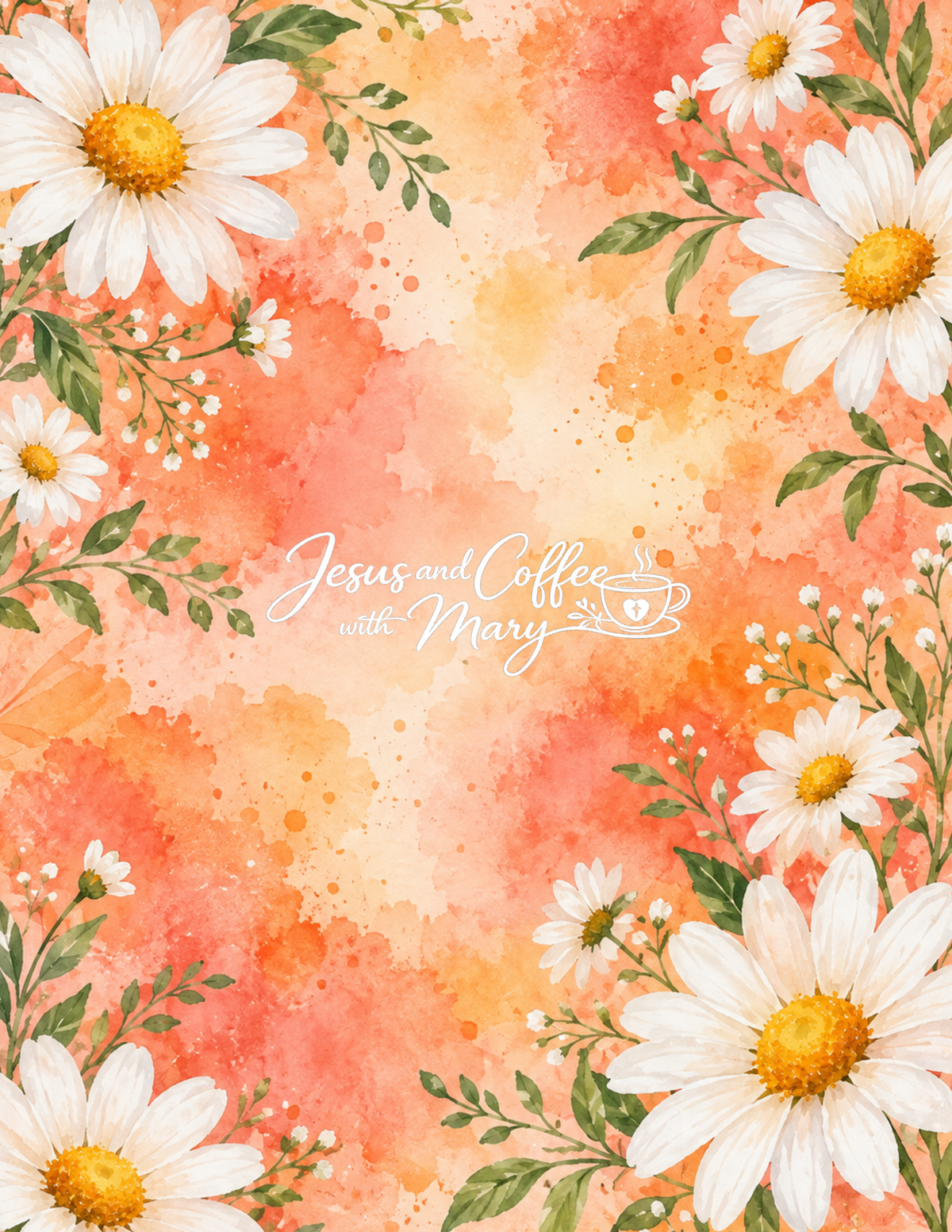 Daisy Printable Papers | 24 Bible Tip-In & Scrapbooking Pages