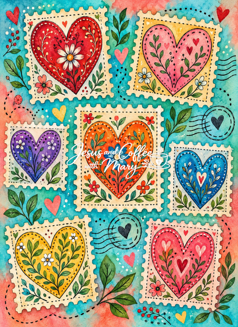 Whimsical Hearts Printable Papers, Tags & Ephemera Set