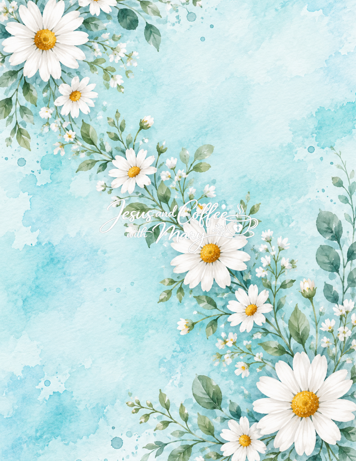 Daisy Printable Papers | 24 Bible Tip-In & Scrapbooking Pages