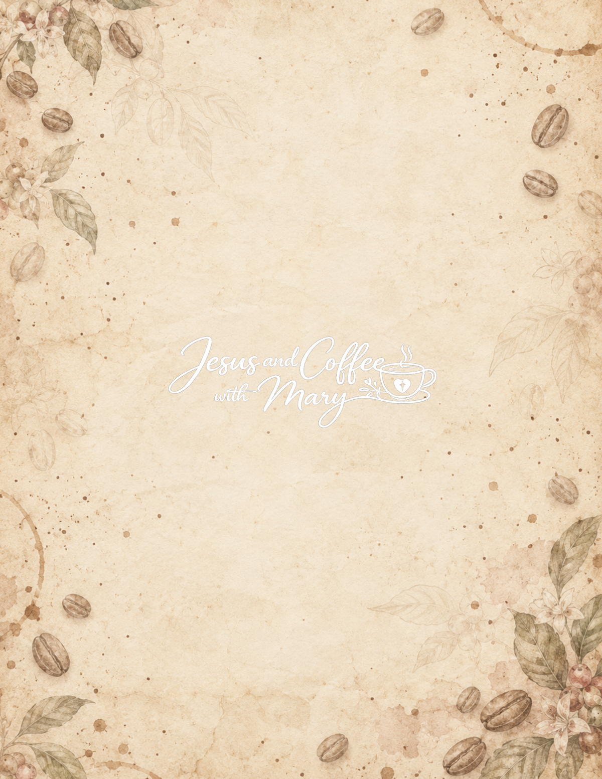 Vintage Coffee & Faith Printable Paper, Tags & Ephemera Set