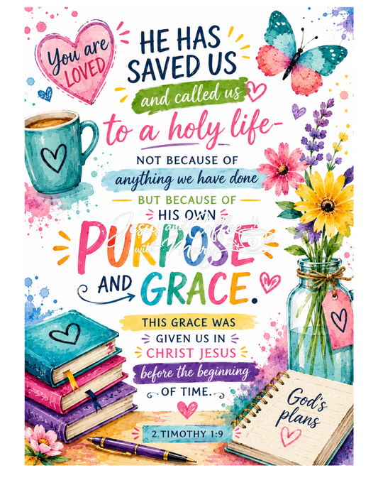 Beautiful Watercolor Bible Tip-Ins Set 1 | Printable Bible Journaling PDF