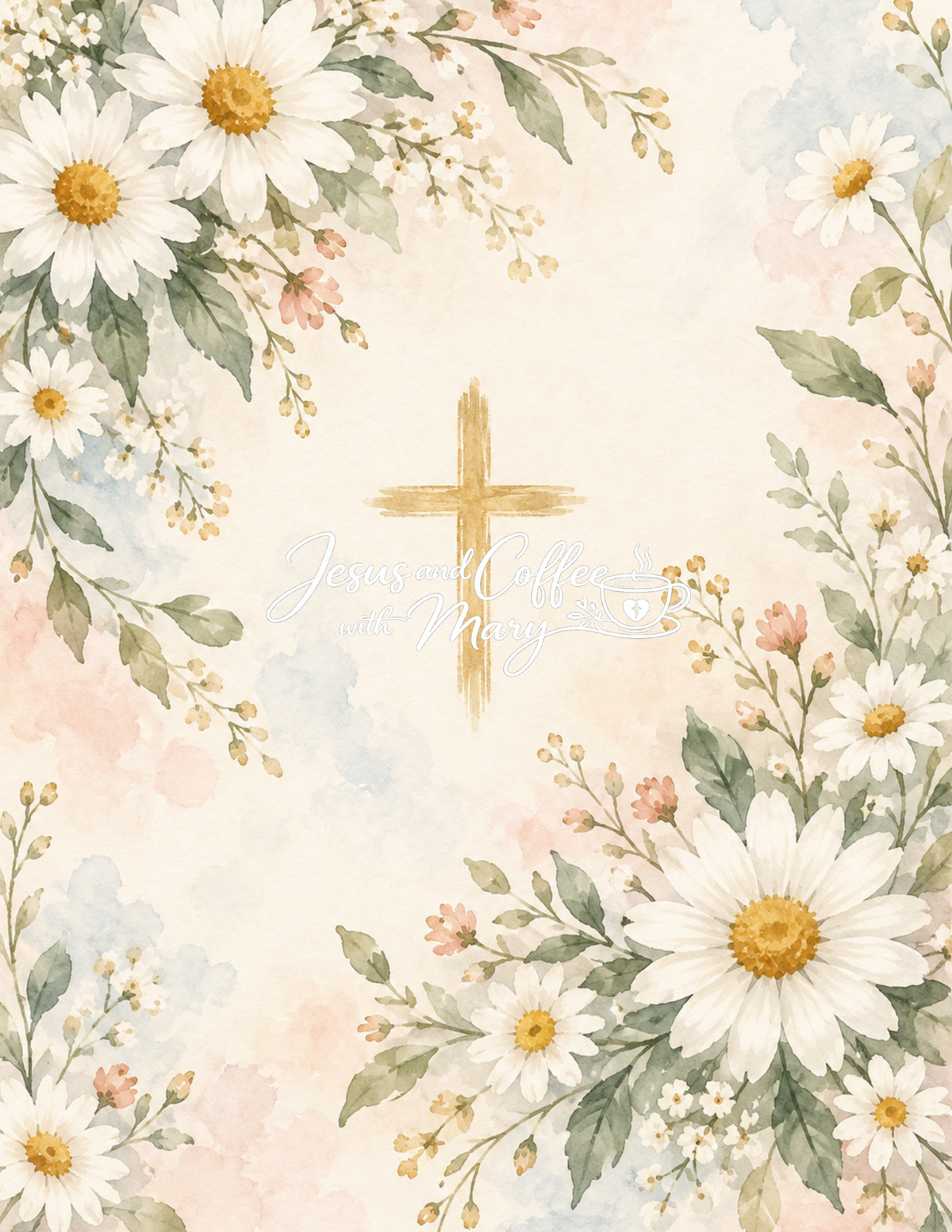 Daisy Printable Papers | 24 Bible Tip-In & Scrapbooking Pages