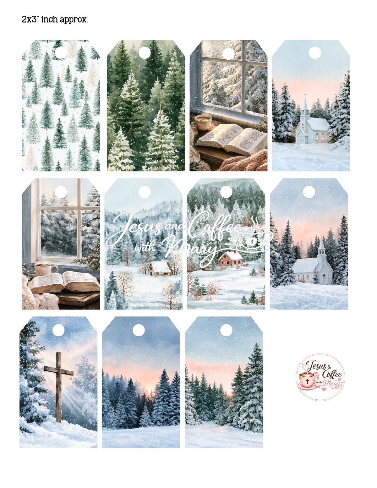 Winter Paper, Tags and Ephemera