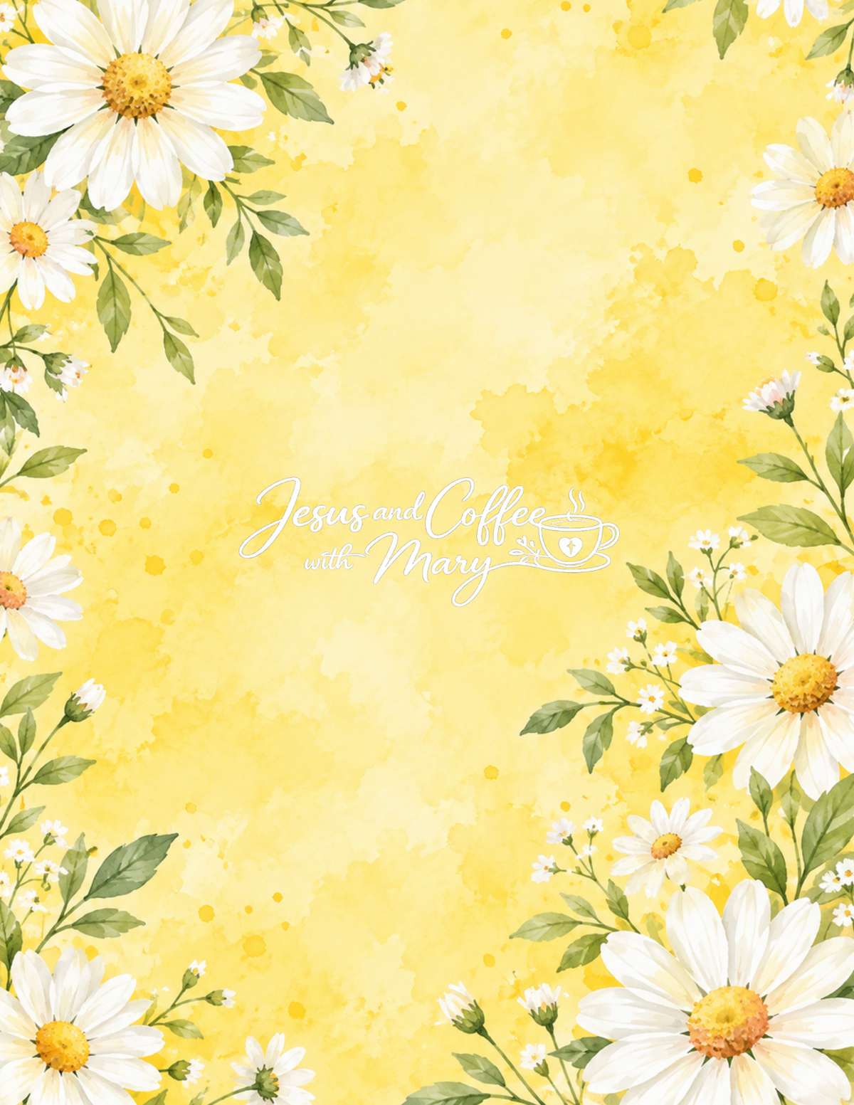 Daisy Printable Papers | 24 Bible Tip-In & Scrapbooking Pages