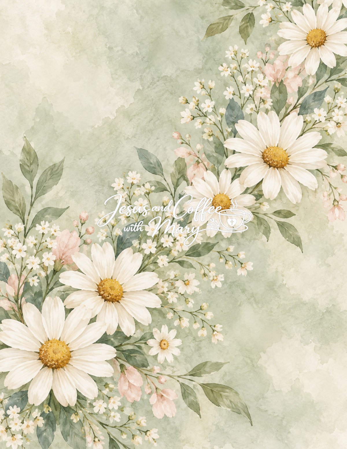 Daisy Printable Papers | 24 Bible Tip-In & Scrapbooking Pages