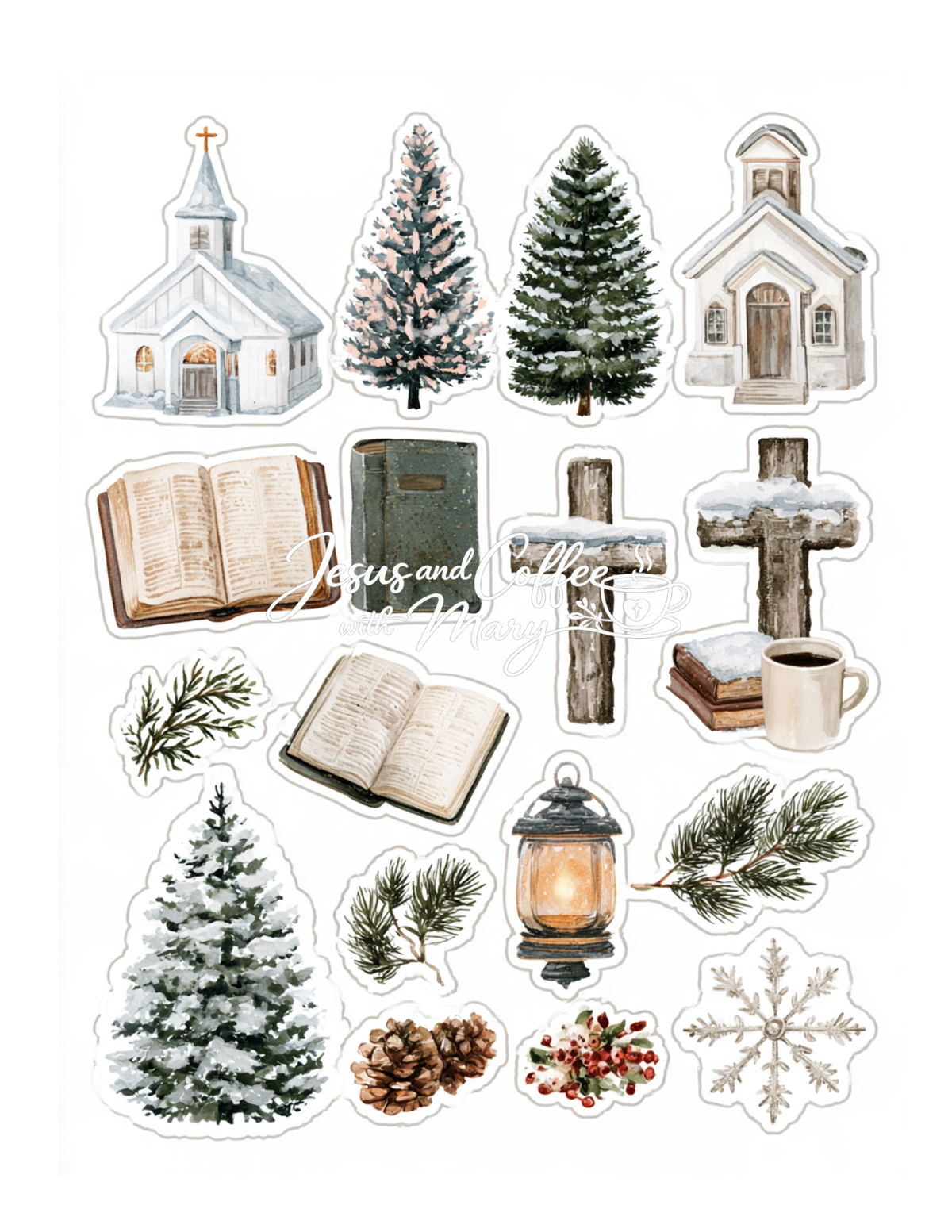 Winter Paper, Tags and Ephemera