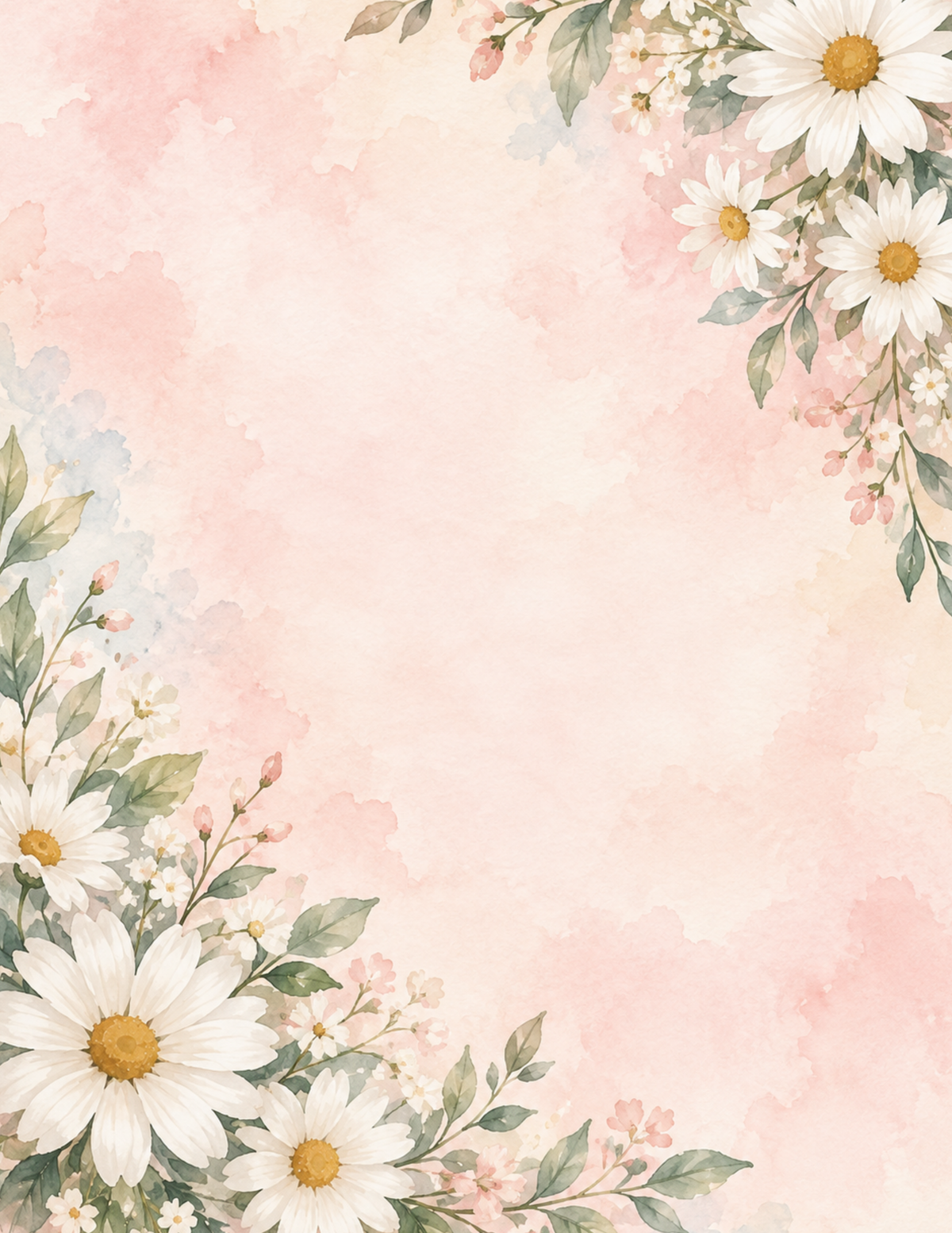 Daisy Printable Papers | 24 Bible Tip-In & Scrapbooking Pages