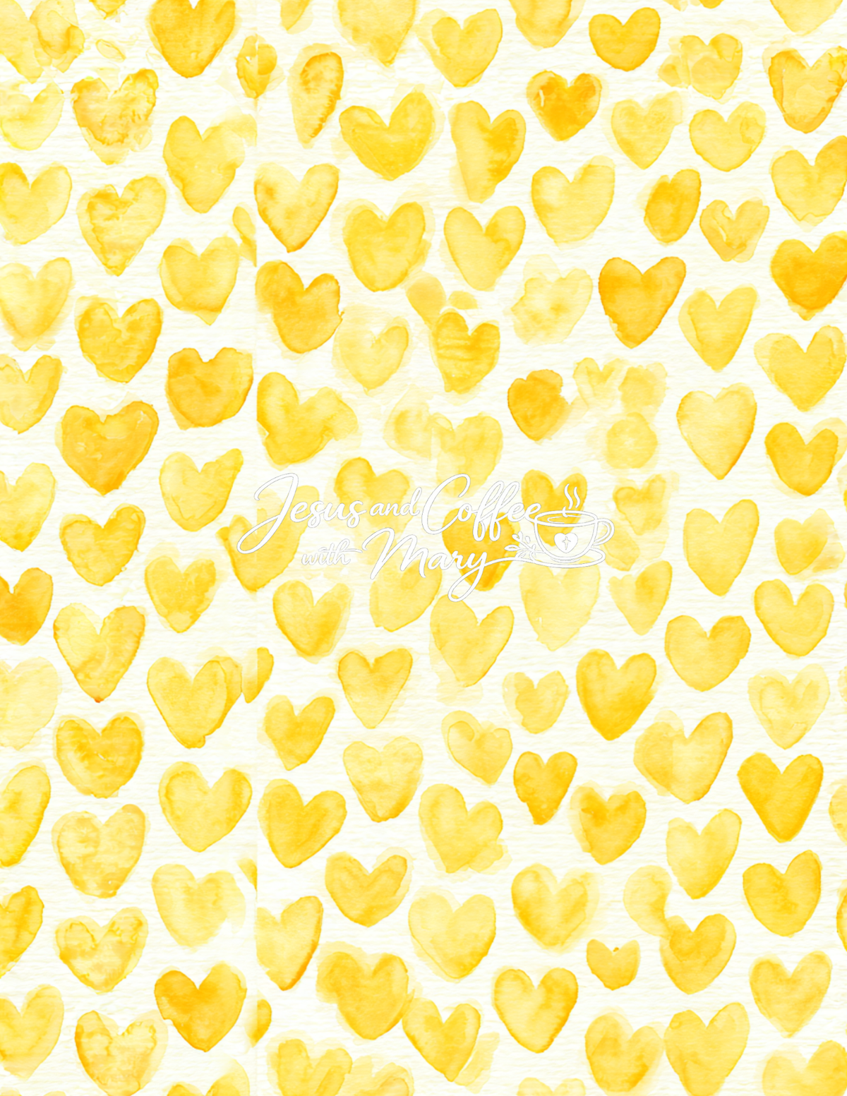 Watercolor Hearts Mega Paper Pack – 44 Printable Digital Papers