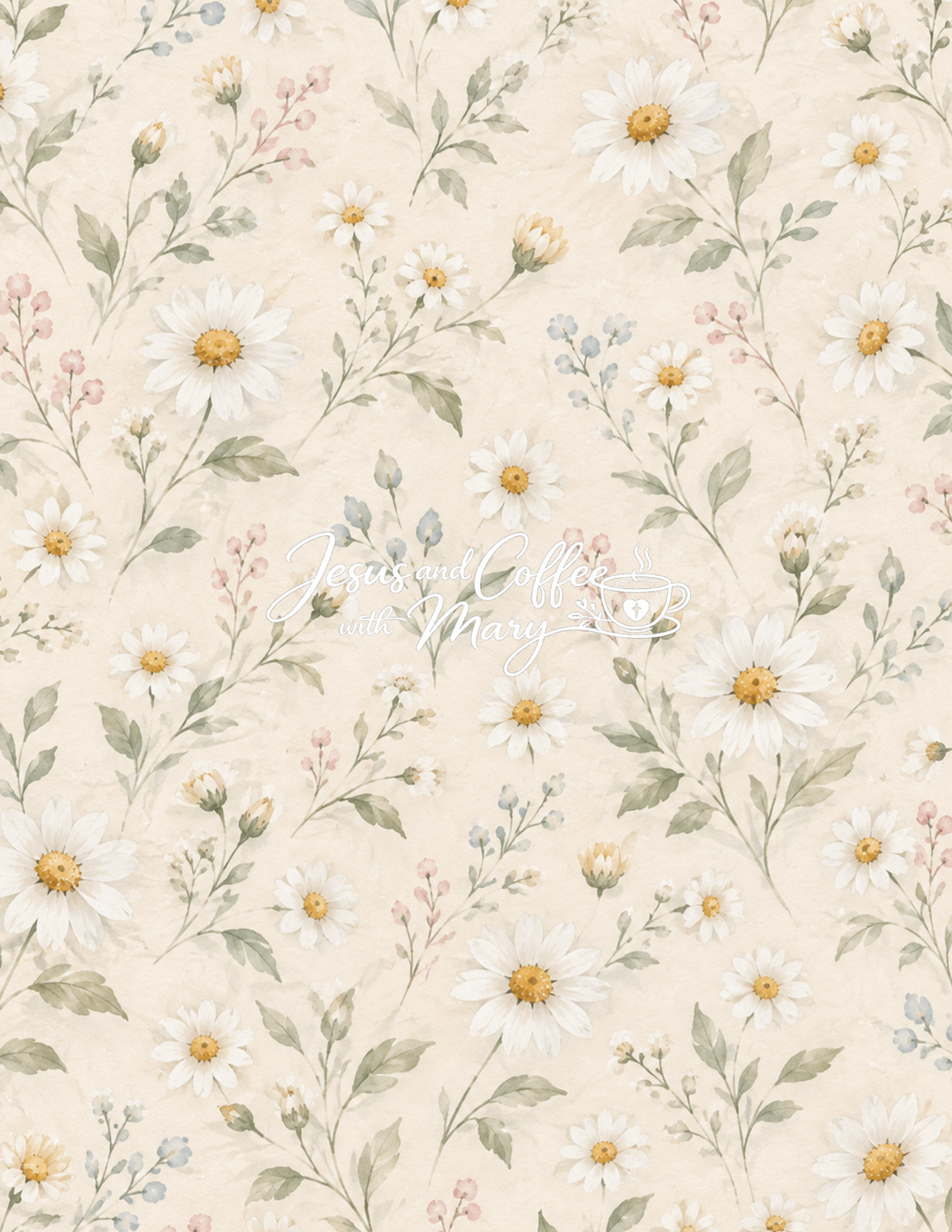 Daisy Printable Papers | 24 Bible Tip-In & Scrapbooking Pages