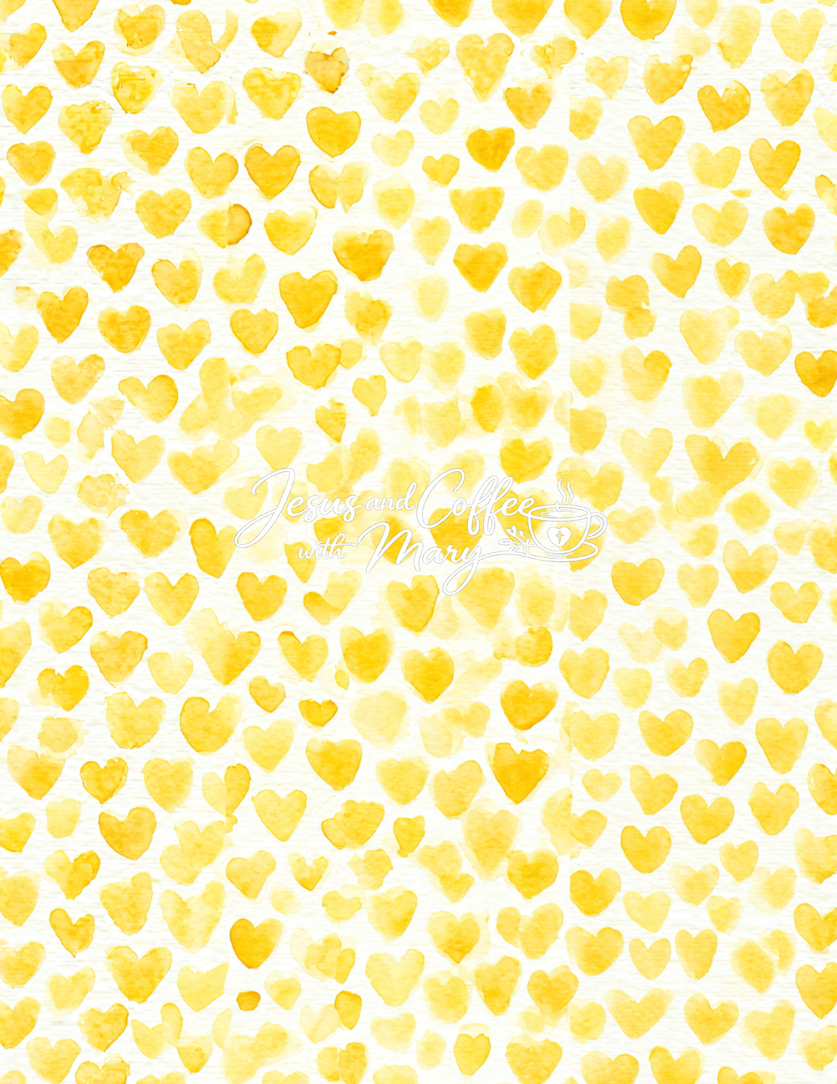 Watercolor Hearts Mega Paper Pack – 44 Printable Digital Papers