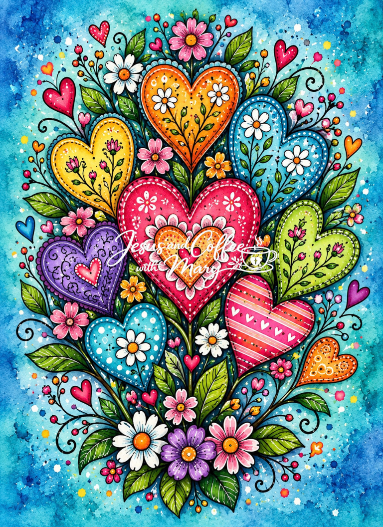 Whimsical Hearts Printable Papers, Tags & Ephemera Set