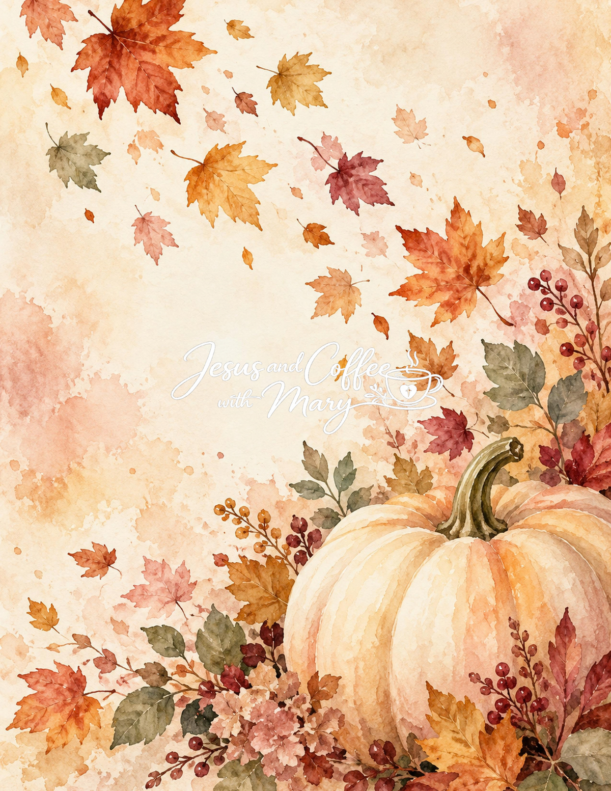 Autumn Printable Paper, Tags & Ephemera | Pumpkin Fall Digital Download