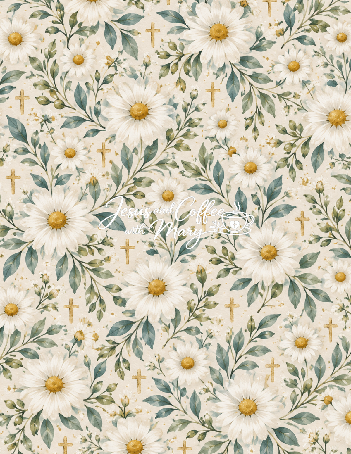 Daisy Printable Papers | 24 Bible Tip-In & Scrapbooking Pages