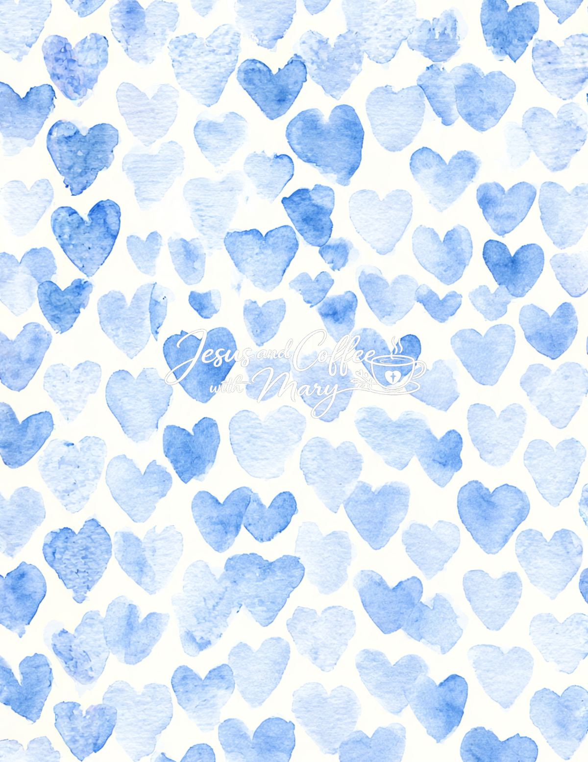 Watercolor Hearts Mega Paper Pack – 44 Printable Digital Papers
