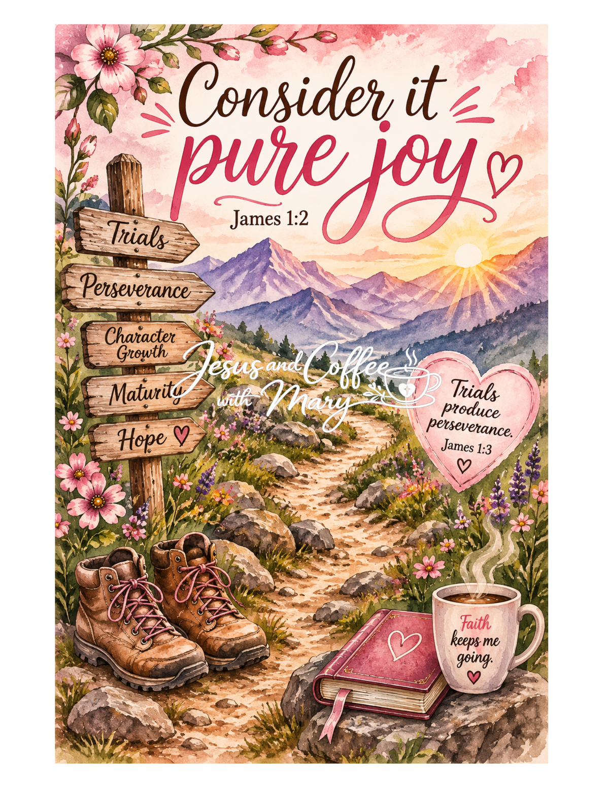 Book of James Bible Journaling Printable Set | Scripture Tip-Ins, Ephemera & Faith-Based Printables