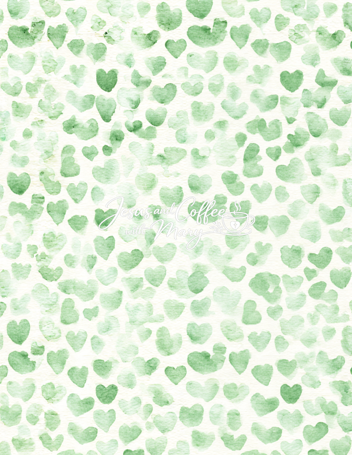 Watercolor Hearts Mega Paper Pack – 44 Printable Digital Papers