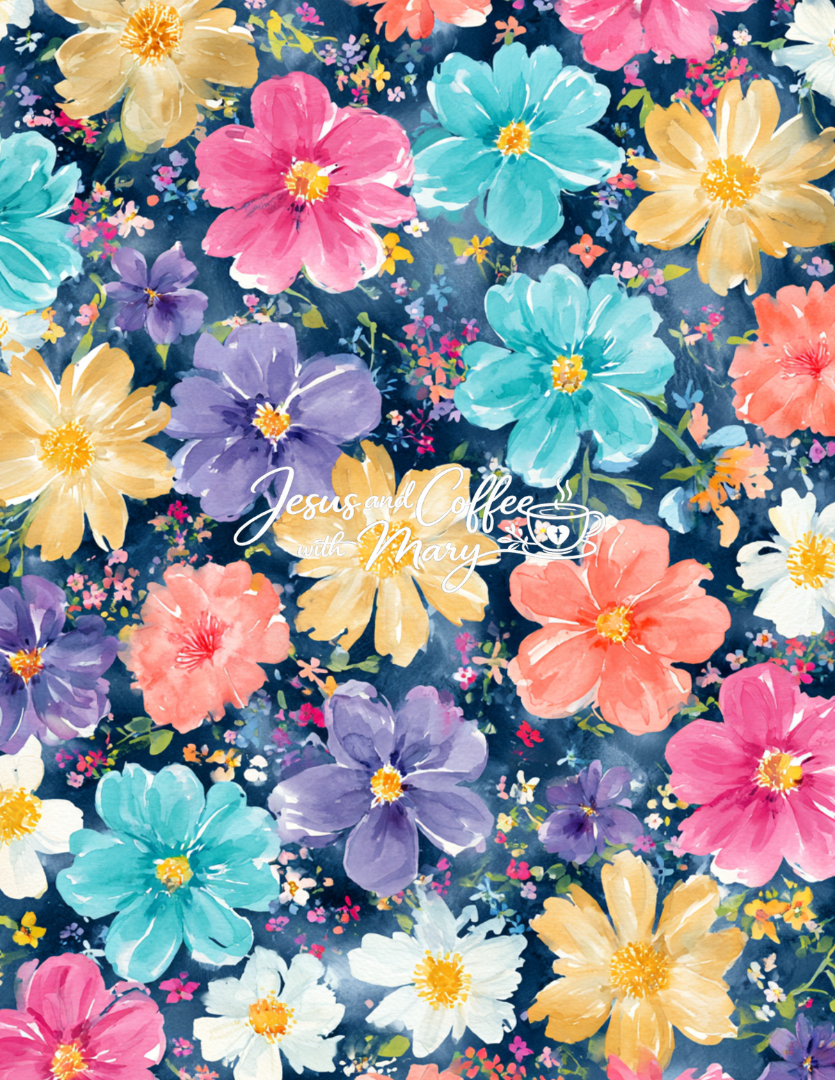 Watercolor Floral Paper Pack | 48 Printable Digital Papers 🌸💕