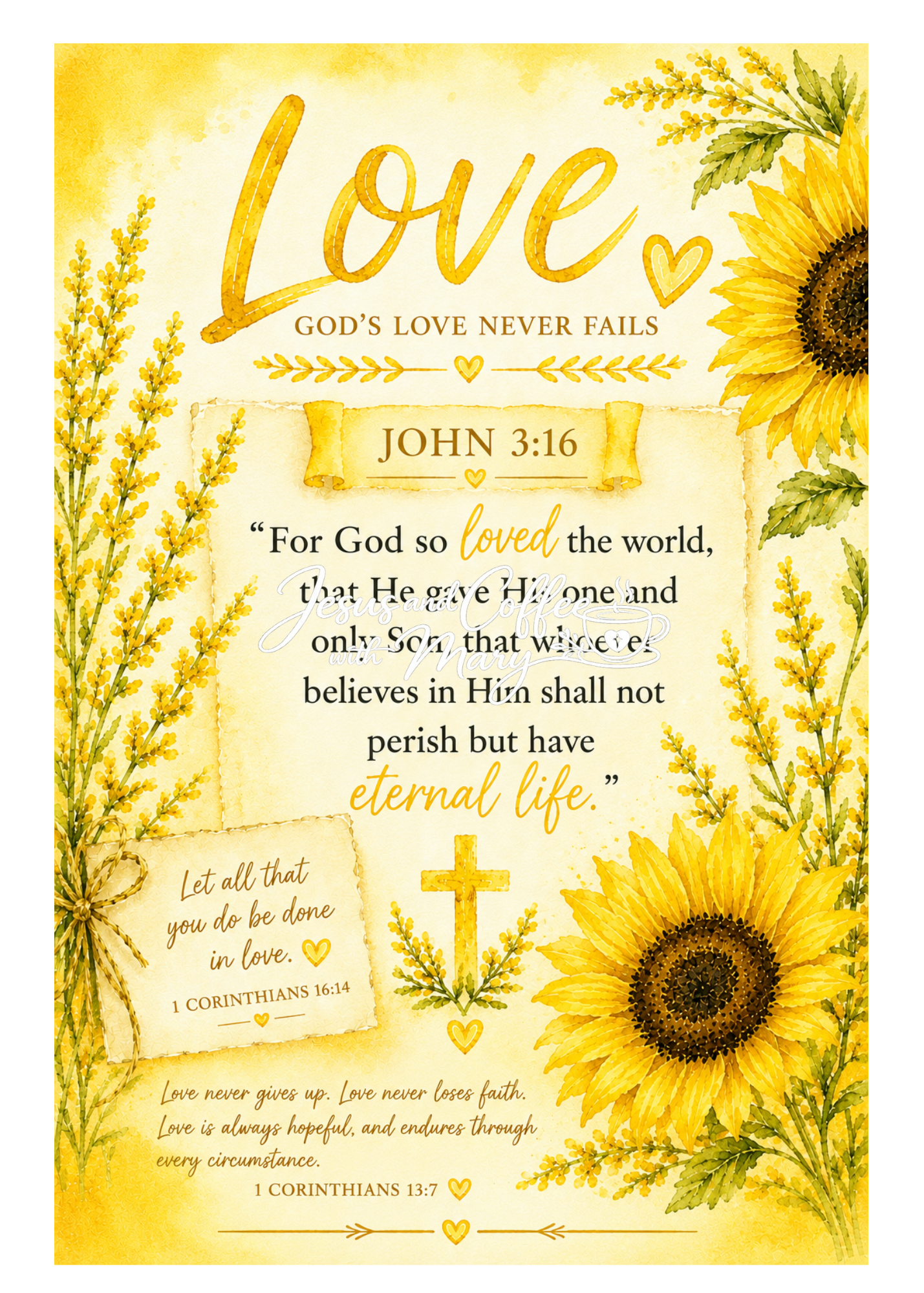 John 3:16 Scripture Tip-Ins | Printable Bible Journaling PDF