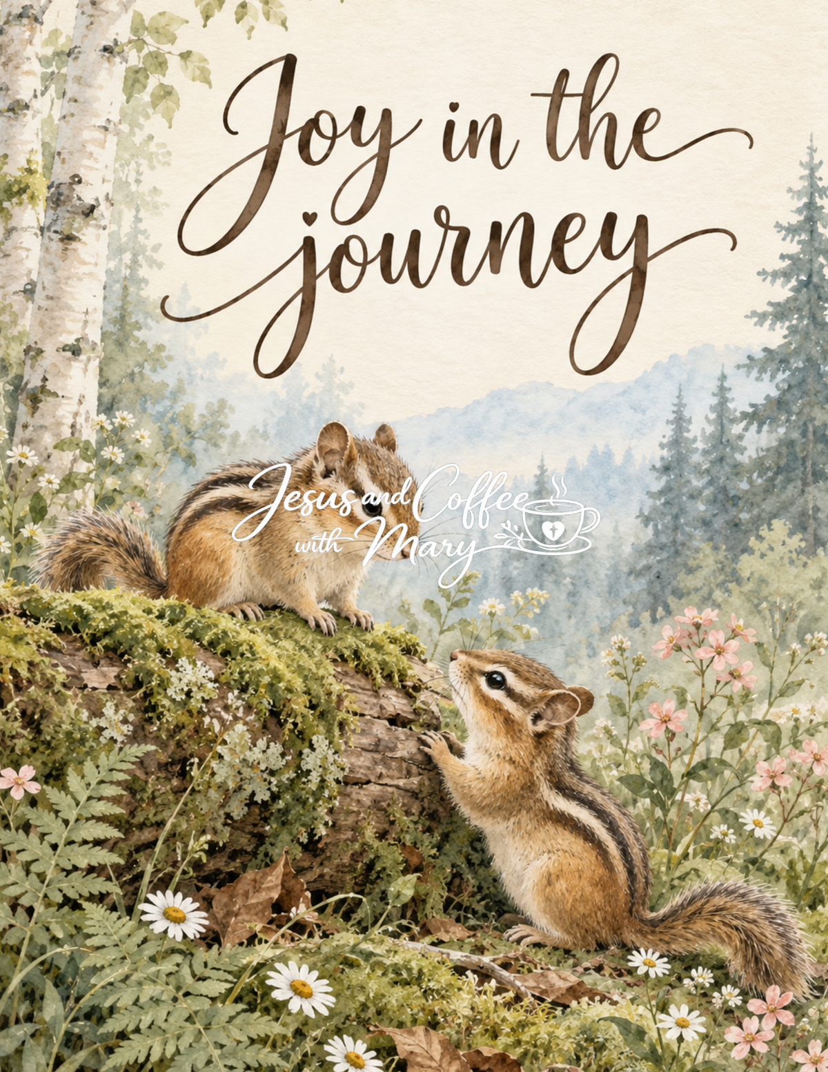 Woodland Baby Animal Printable Tip-In Set | 12 Watercolor Bible Journaling Tip-ins