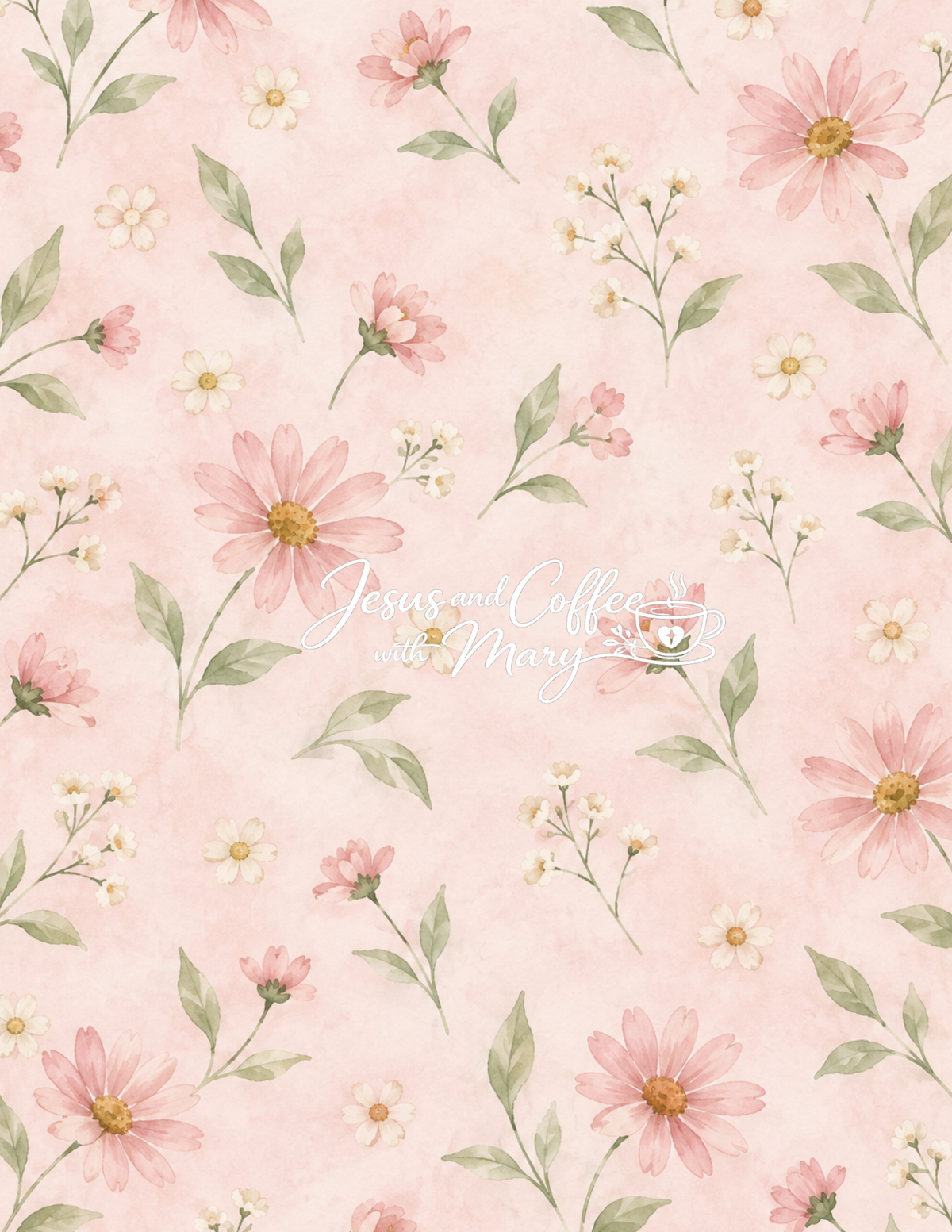 Pink Floral Hidden Paperclip Ephemera Set | Printable Bible Journaling Supplies