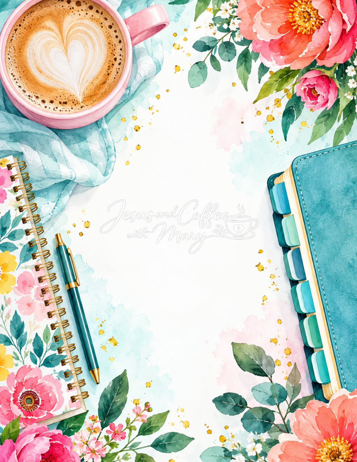 Bright & Modern Coffee Paper , Tags & Ephemera Set