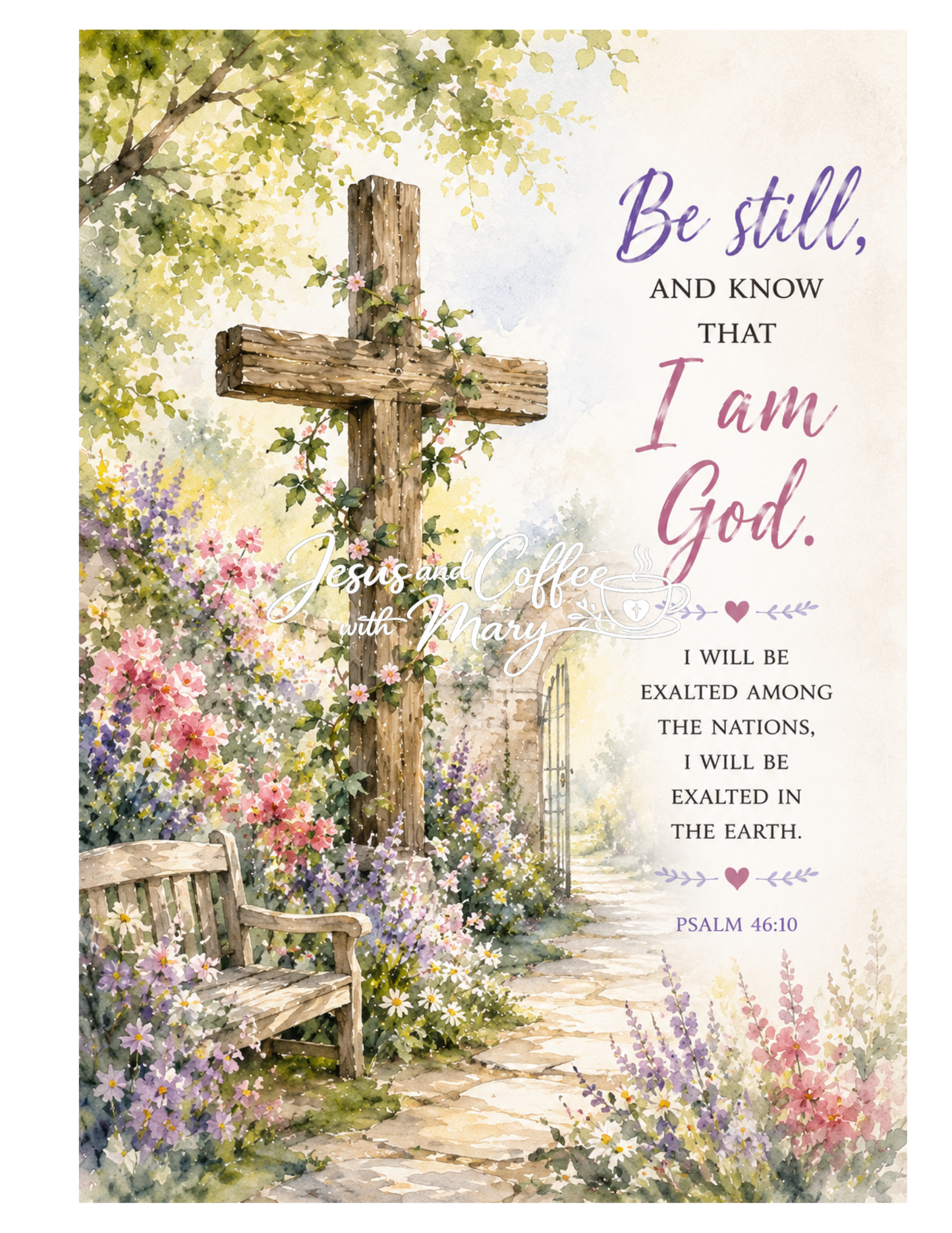 Faith & Garden Bible Tip-Ins | Printable Bible Journaling PDF