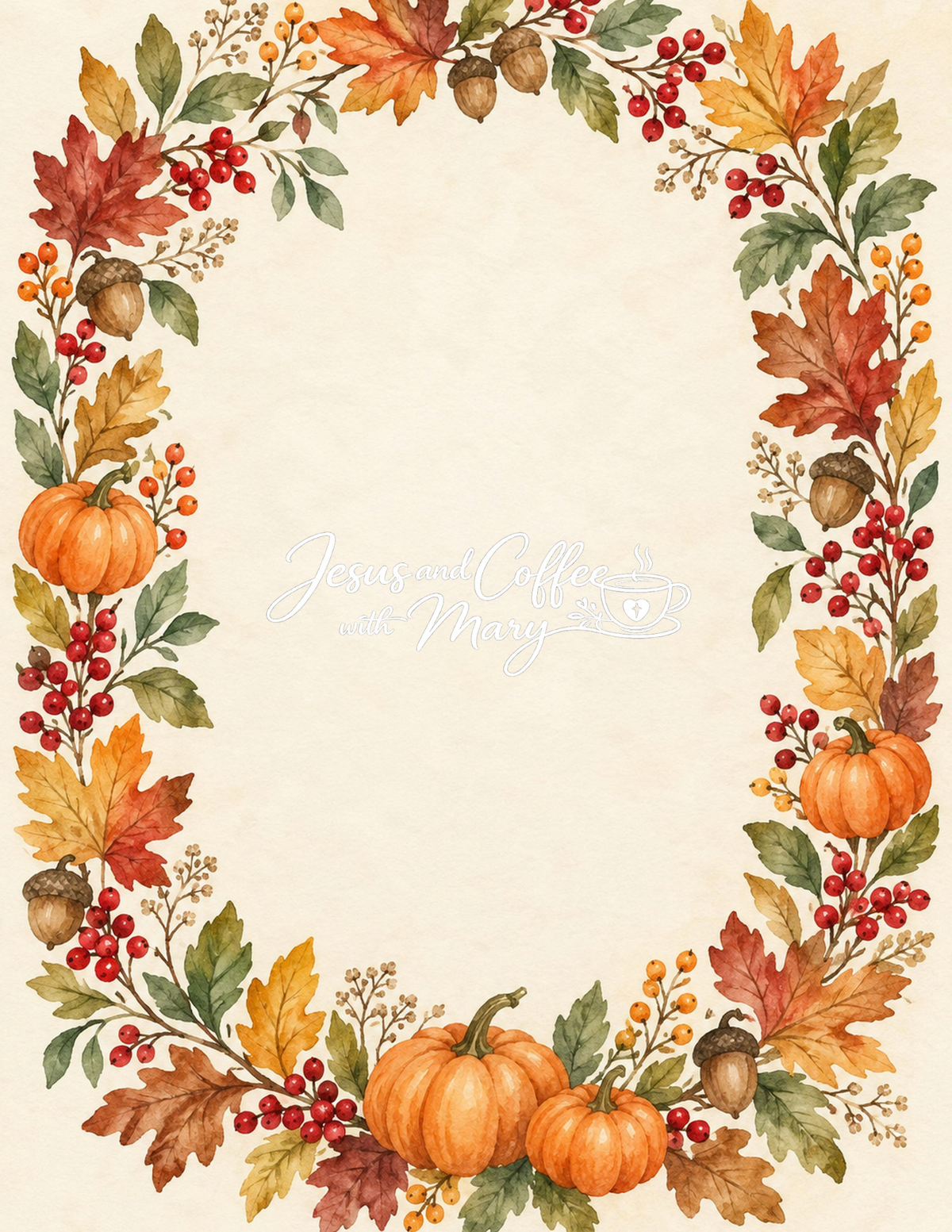 Autumn Printable Paper, Tags & Ephemera | Pumpkin Fall Digital Download