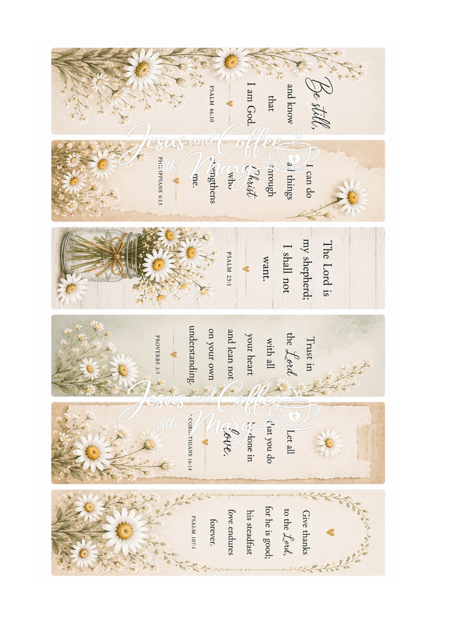 HUGE Daisy Bible Tip-Ins | Printable Bible Journaling PDF