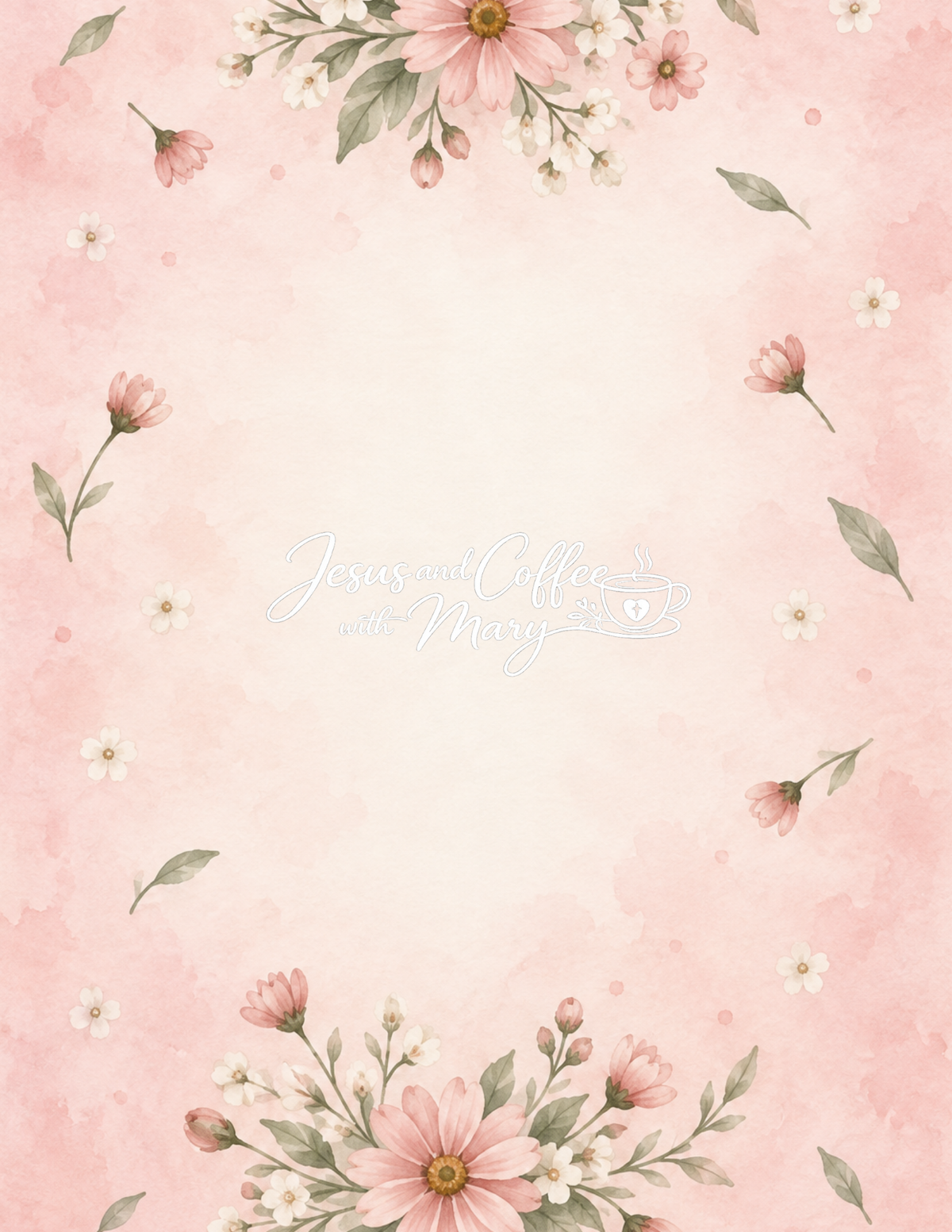 Pink Floral Hidden Paperclip Ephemera Set | Printable Bible Journaling Supplies