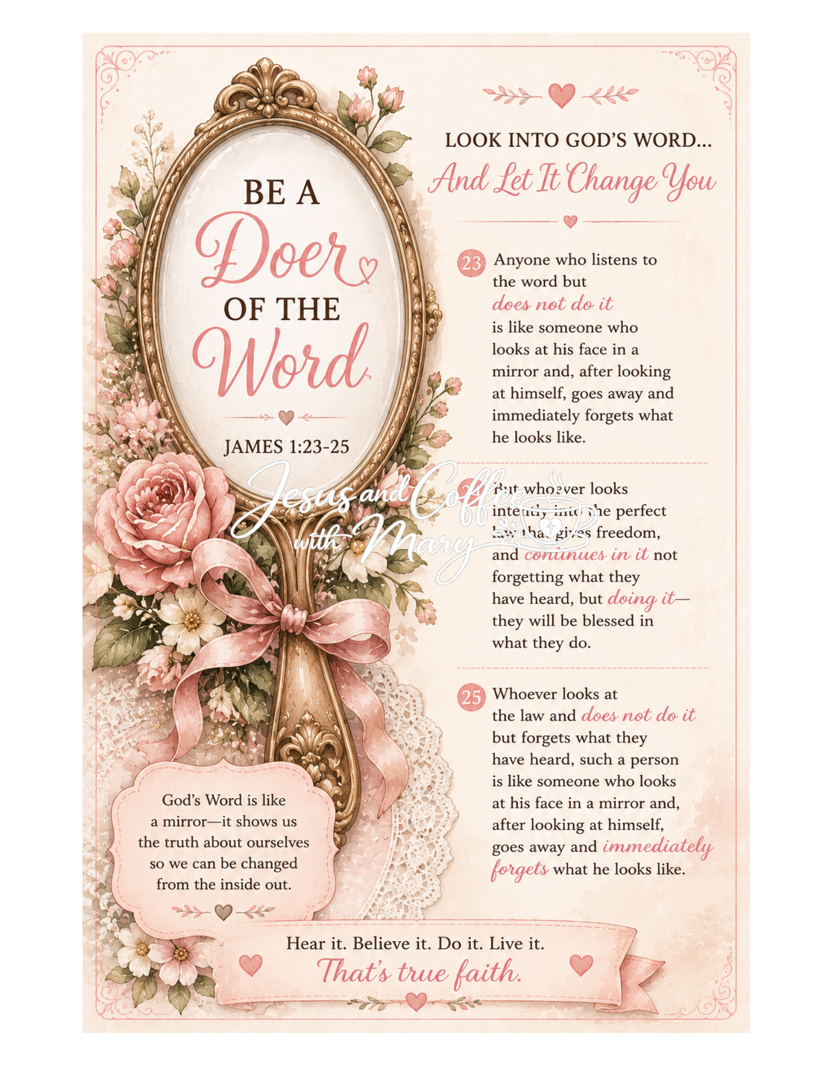 Book of James Bible Journaling Printable Set | Scripture Tip-Ins, Ephemera & Faith-Based Printables