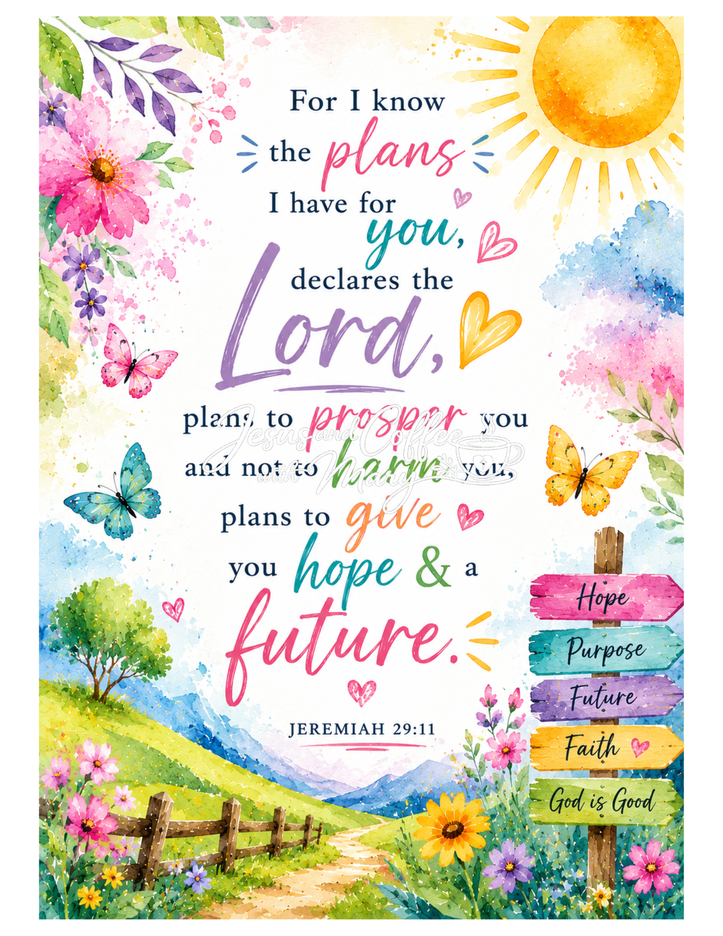 Beautiful Watercolor Bible Tip-Ins Set 1 | Printable Bible Journaling PDF