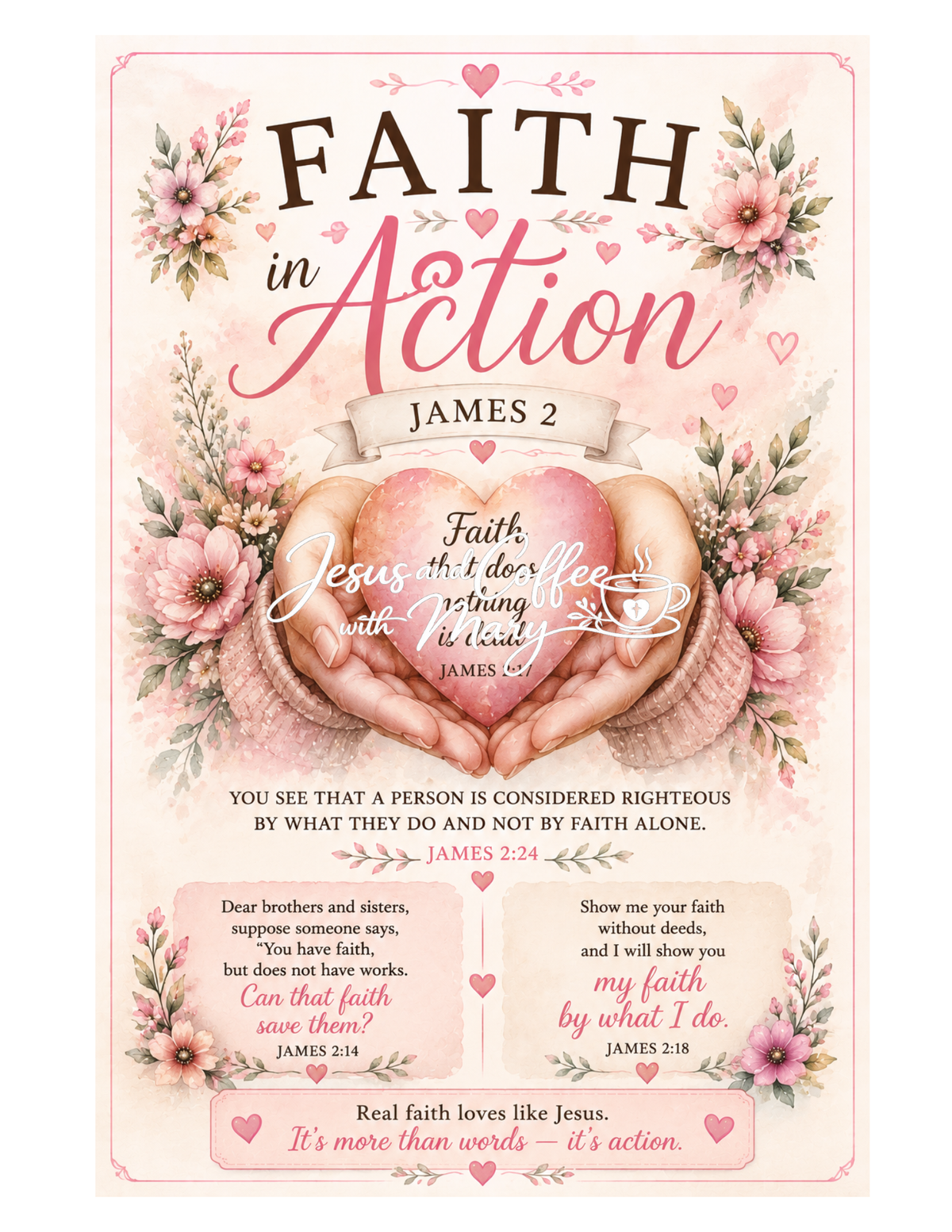 Book of James Bible Journaling Printable Set | Scripture Tip-Ins, Ephemera & Faith-Based Printables