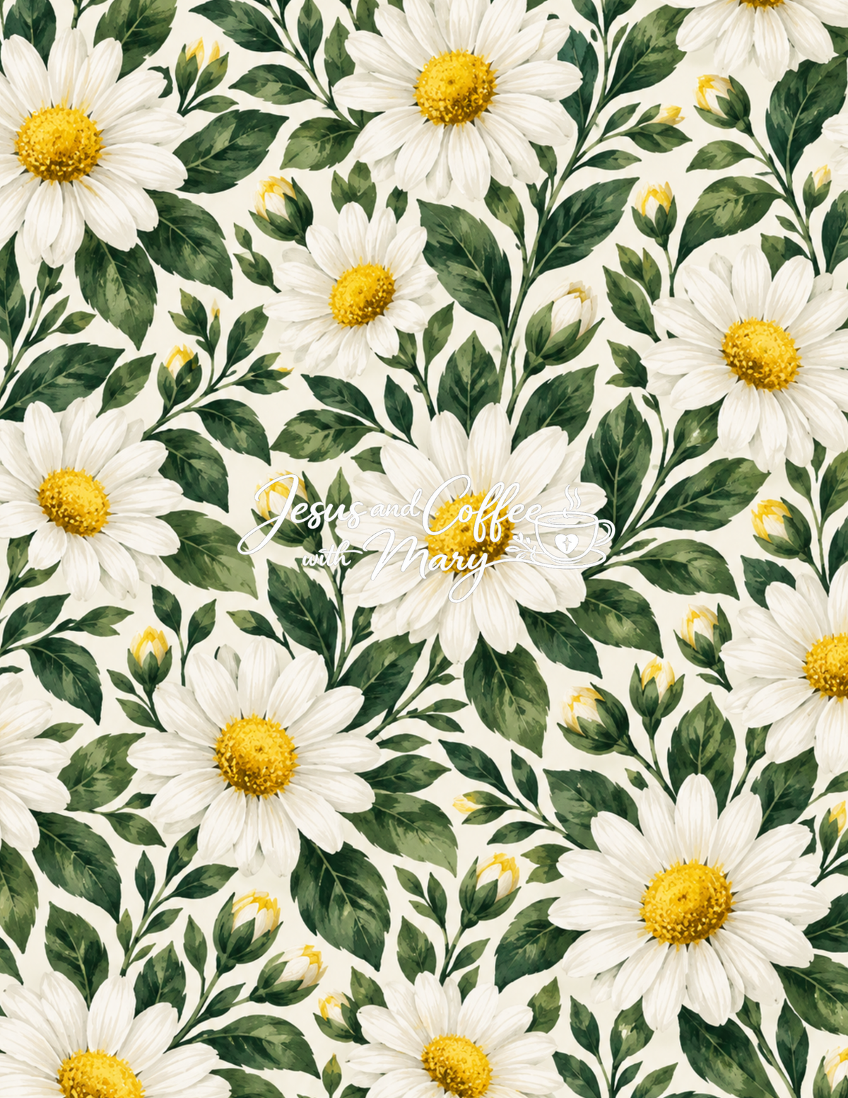 Daisy Printable Papers | 24 Bible Tip-In & Scrapbooking Pages