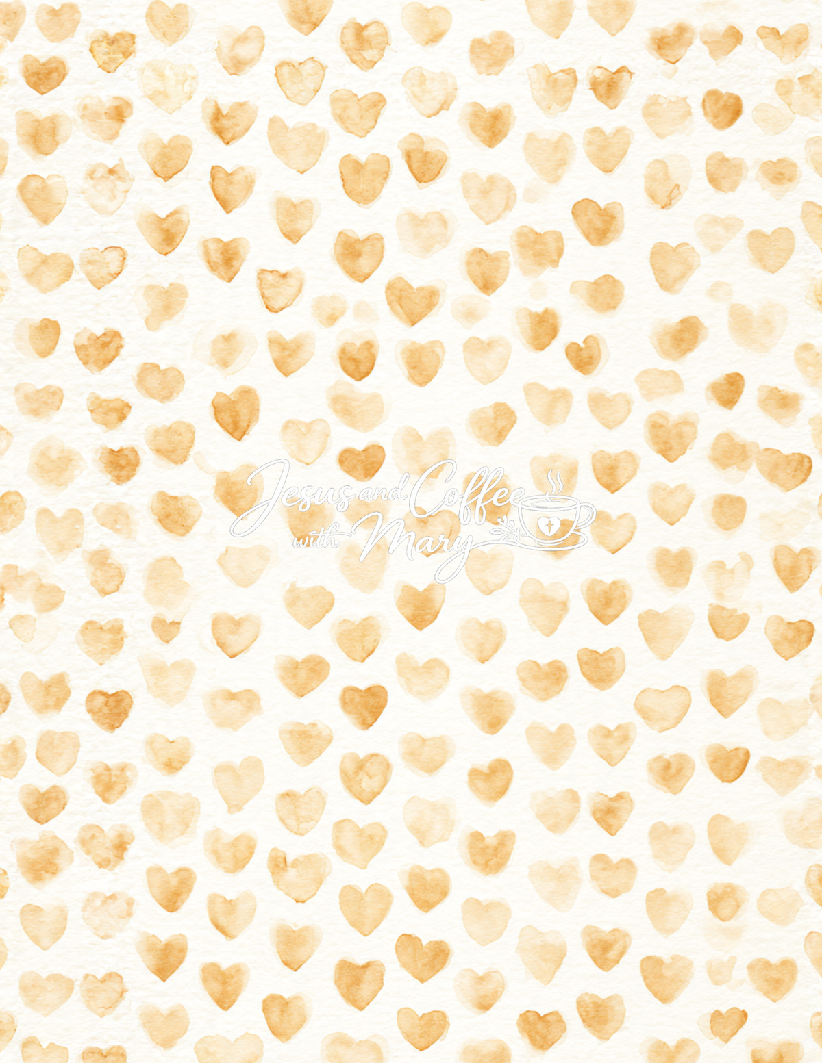 Watercolor Hearts Mega Paper Pack – 44 Printable Digital Papers