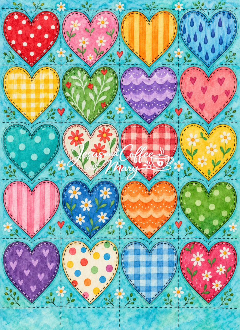 Whimsical Hearts Printable Papers, Tags & Ephemera Set