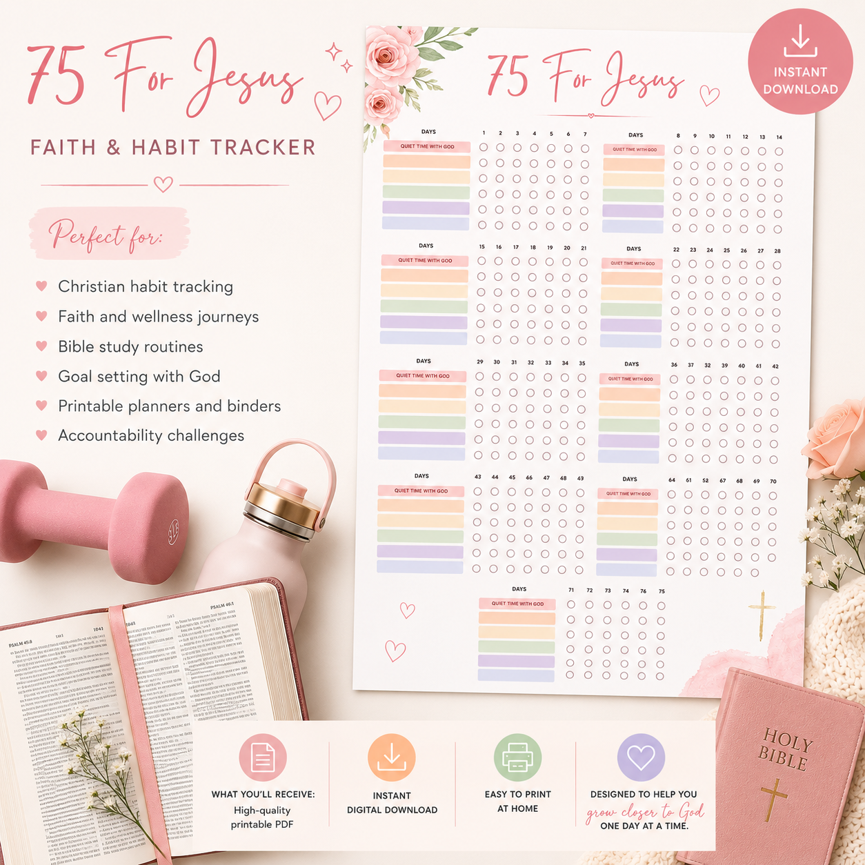 FREE- 75 for Jesus Printable