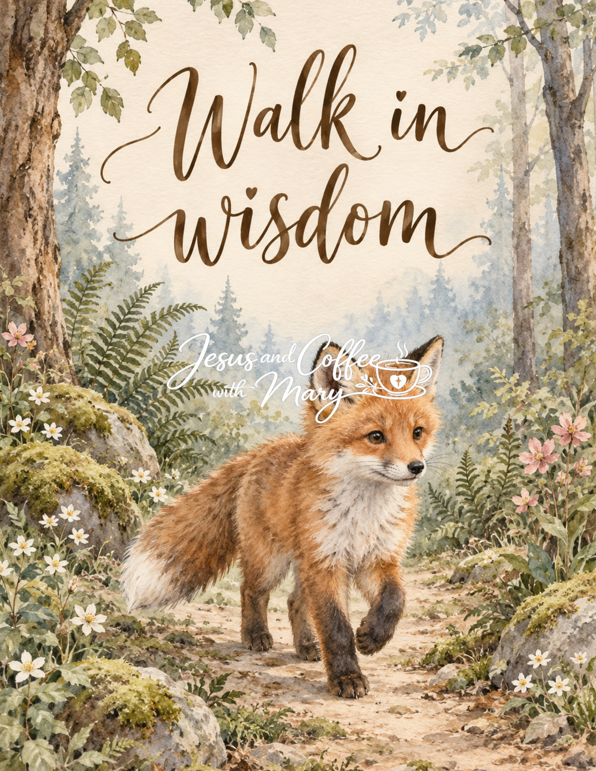 Woodland Baby Animal Printable Tip-In Set | 12 Watercolor Bible Journaling Tip-ins